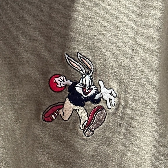 Warner Brothers Studio Store King Pin Polo Embroidered Bugs Bunny Bowling XL‎ - Picture 5 of 5